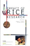 Cover of: Impact of rice research by edited by Prabhu L. Pingali, Mahabub Hossain.