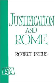 Cover of: Justification and Rome