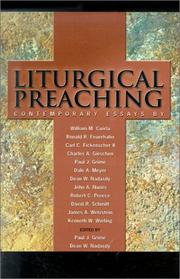 Cover of: Liturgical preaching