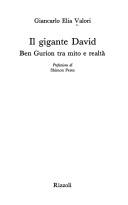 Cover of: Il gigante David: Ben Gurion tra mito e realtà