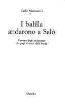 Cover of: I balilla andarono a Salò: l'armata degli adolescenti che pagò il conto della storia