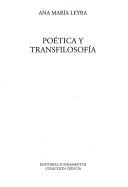 Cover of: Poética y transfilosofía