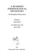 A Buddhist terminological dictionary by Alice Sárközi