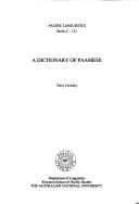 Cover of: A dictionary of Paamese by Terry Crowley