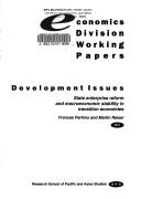 Cover of: State enterprise reform and macroeconomic stability in transition economies