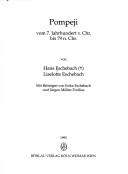 Cover of: Pompeji, vom 7. Jahrhundert v. Chr. bis 79 n. Chr.