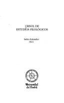 Cover of: Crisol de estudios filológicos