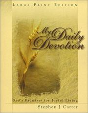 Cover of: My daily devotion: God's promises for joyful living