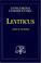 Cover of: Leviticus (Concordia Commentary)