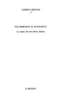 Cover of: Dai simbolisti al Novecento: le origini del verso libero italiano
