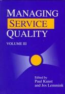 Cover of: Managing service quality