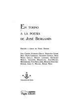 Cover of: En torno a la poesía de José Bergamín by edición a cargo de Nigel Dennis ... [et al.].