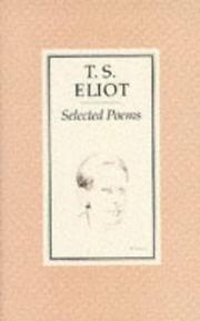 Selected poems by T. S. Eliot