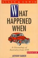 Cover of: What happened when by Barker, Anthony