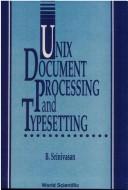 Cover of: Unix document processing and typesetting by B. Srinivasan