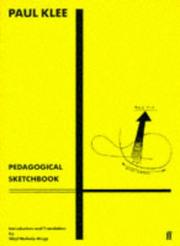 Cover of: Pedagogical Sketchbook by Paul Klee