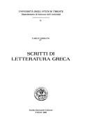 Cover of: Scritti di letteratura greca by Carlo Corbato