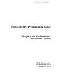 Cover of: Microsoft RPC programming guide by Shirley, John.