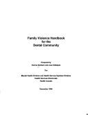 Cover of: Family violence handbook for the dental community