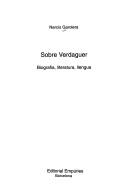 Cover of: Sobre Verdaguer: biografía, literatura, llengua