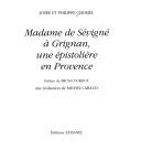 Cover of: Madame de Sévigné à Grignan, une épistolière en Provence by Josée Chomel