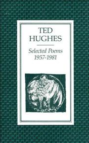 Cover of: Selected poems, 1957-1981