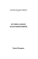 Cover of: En torno a Espacio de Juan Ramón Jiménez by Almudena del Olmo Iturriarte