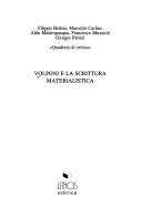 Volponi e la scrittura materialistica by Filippo Bettini