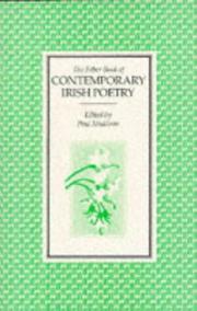 Cover of: The Faber book of contemporary Irish poetry