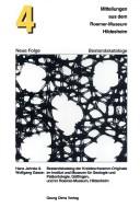 Cover of: Bestandskatalog der Kreideschwamm-Originale im Institut und Museum für Geologie und Paläontologie, Göttingen, und im Roemer-Museum, Hildesheim by Hans Jahnke