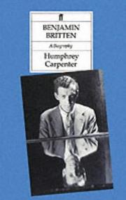 Cover of: Benjamin Britten a Biography