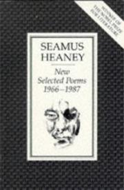 Cover of: New selected poems, 1966-1987 by Seamus Heaney