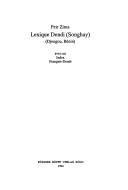 Cover of: Lexique Dendi, Songhay by Petr Zima