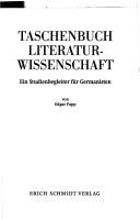 Cover of: Taschenbuch Literaturwissenschaft: ein Studienbegleiter für Germanisten