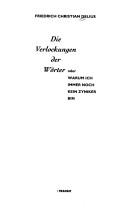 Cover of: Die Verlockungen der Wörter, oder Warum ich immer noch kein Zyniker bin
