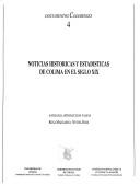 Noticias históricas y estadísticas de Colima en el siglo XIX by Margarita Nettel Ross