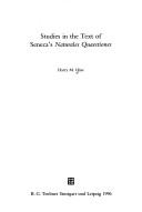 Cover of: Studies in the text of Seneca's "Naturales quaestiones"