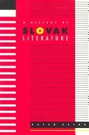 Cover of: A history of Slovak literature