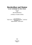 Cover of: Beschreiben und Deuten in der Archäologie des Alten Orients: Festschrift für Ruth Mayer-Opificius