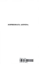 Cover of: Sophismata asinina: une introduction aux disputes médiévales