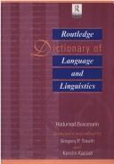 Cover of: Routledge dictionary of language and linguistics by Hadumod Bussmann