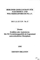 Cover of: Terror, Herrschaft und Alltag im Nationalsozialismus: Probleme einer Sozialgeschichte des deutschen Faschismus