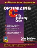Cover of: Optimizing C with assembly code