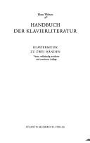 Cover of: Handbuch der Klavierliteratur by Klaus Wolters