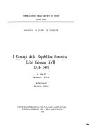 Cover of: I Consigli della Repubblica fiorentina, Libri fabarum XVII (1338-1340)