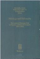 Philology and philosophy by Hermann Diels