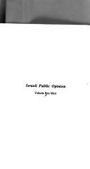 Israeli public opinion by Yehuda Ben-Meir