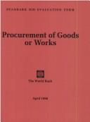 Cover of: Procurement of goods or works | 