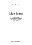 Cover of: L' altra donna by Anna De Lutiis