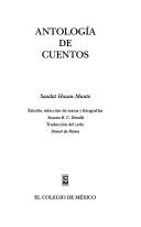 Cover of: Antología de cuentos by Saʻādat Ḥasan Manṭo